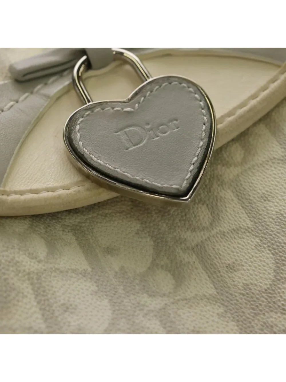 Dior Romantic Trotter Mini Chain Shoulder Bag White